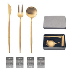 Modern style set luxury royal forks and spoons stainless steel silver 304 stainless steel