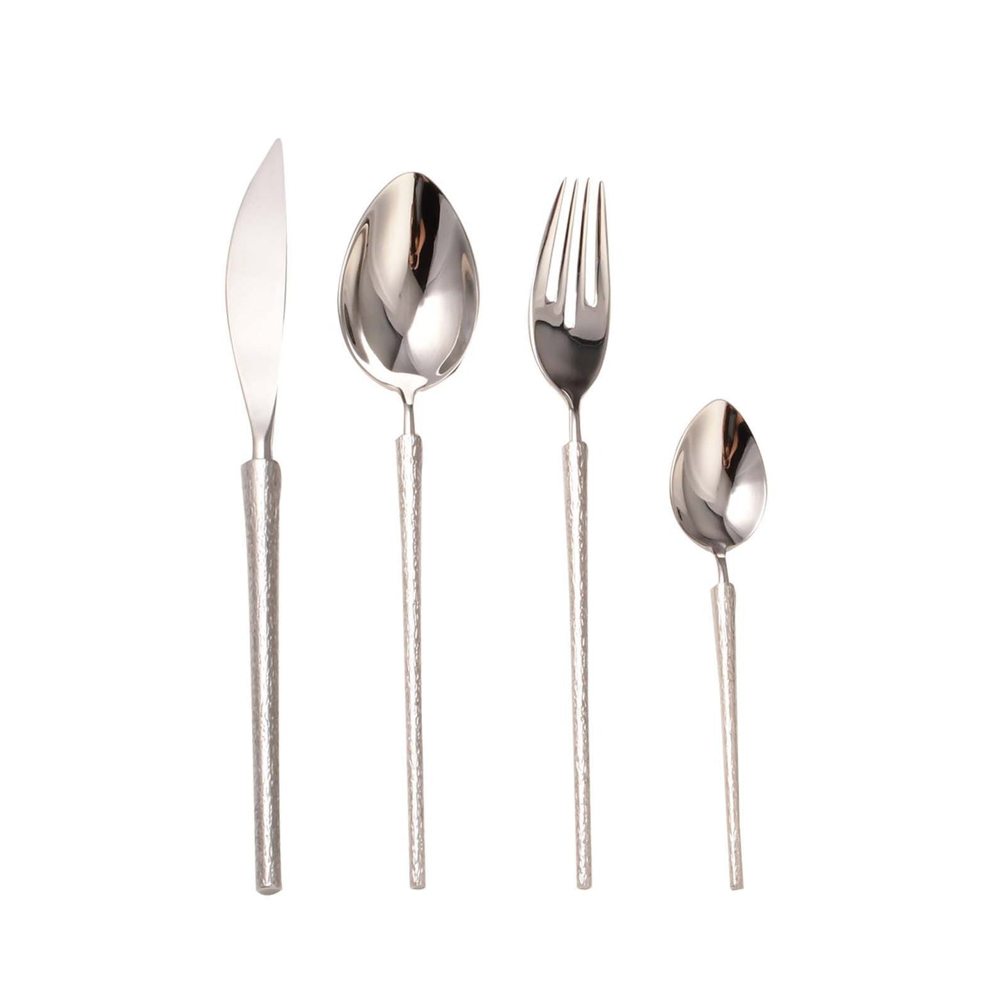 Hot-sale advanced 304 stainless steel mirror polished knife, fork and spoon tableware set flatware set