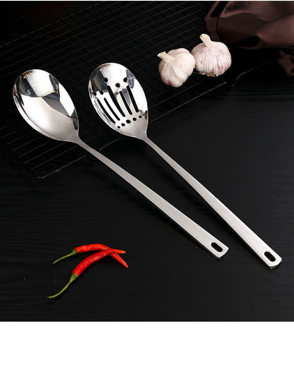 Wholesale factory direct sale Mirror Polish Cookware Stainless Steel Serving Spoon and Slotted Spoon