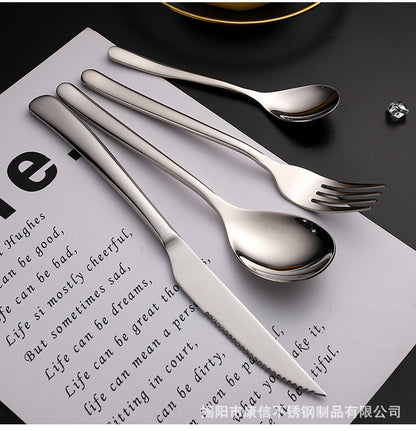 French style stainless steel tableware set dinner set