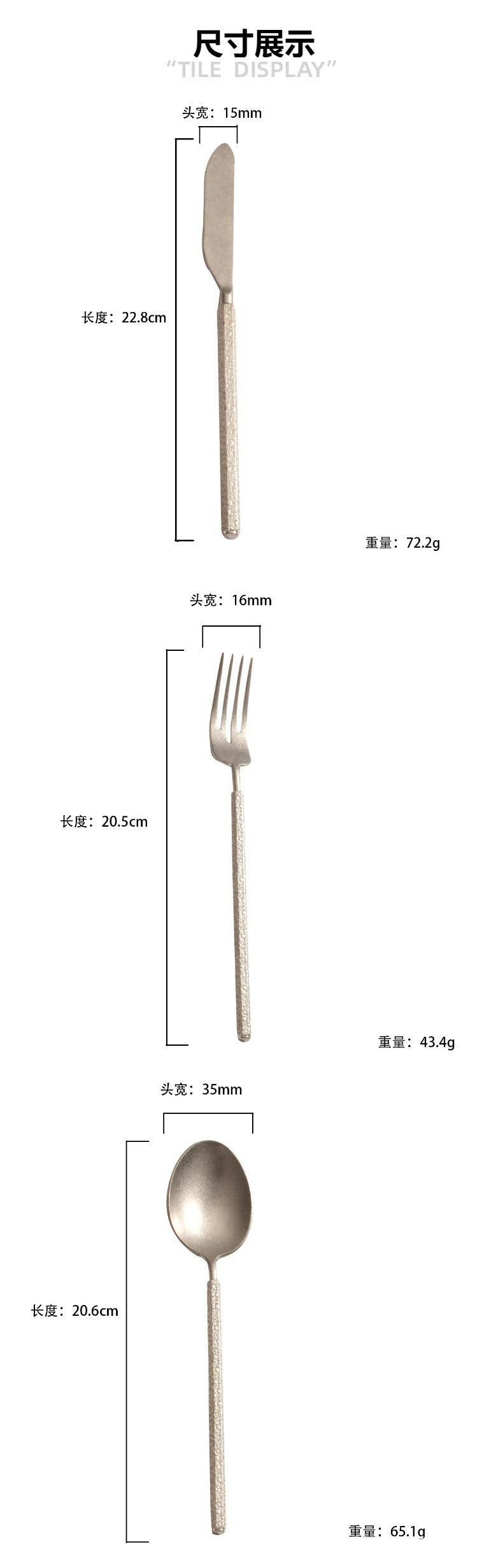 mirror polished high quality 304 stainless steel thick square handle flatware set