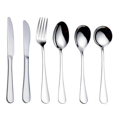 Factory Wholesale Selling Restaurant Cutlery Set 304 Stainless Steel Knife Fork Spoon Flatware Set