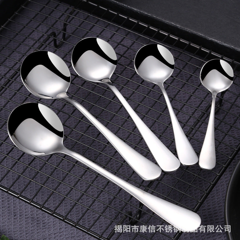 Mirror Polishing Flatware Stainless Steel Spoon Hotel Cutlery Wedding Restaurant Talheres Tableware