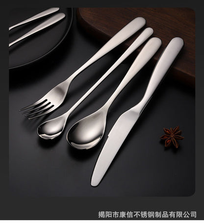 Kitchen cutlery sets luxury high quality Stainless Steel Spoon Fork Knife Cutlery Set for Hotel