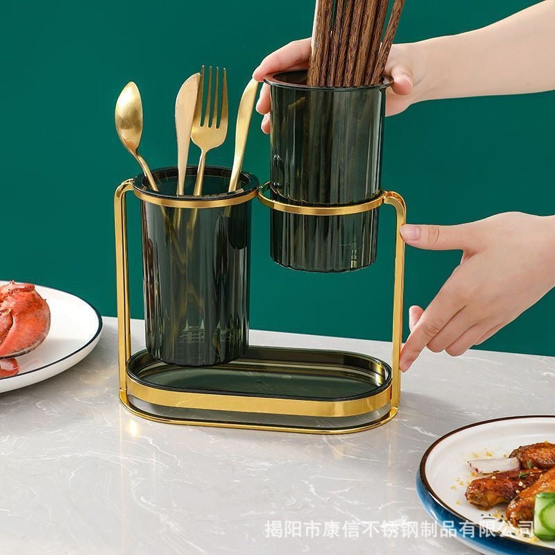 Household Japanese chopstick holder square chopstick cage detachable European style drain chopstick holder wholesale