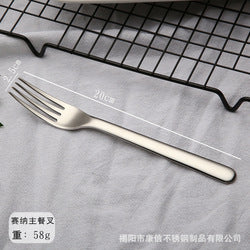 Thick Handle Flatware Stainless Steel Luxury Restaurant Cutlery Sets