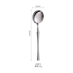 2024 New Products 304 SUS Wedding Spoons Fork Knife Mirror Luxury Flatware Set Silverware