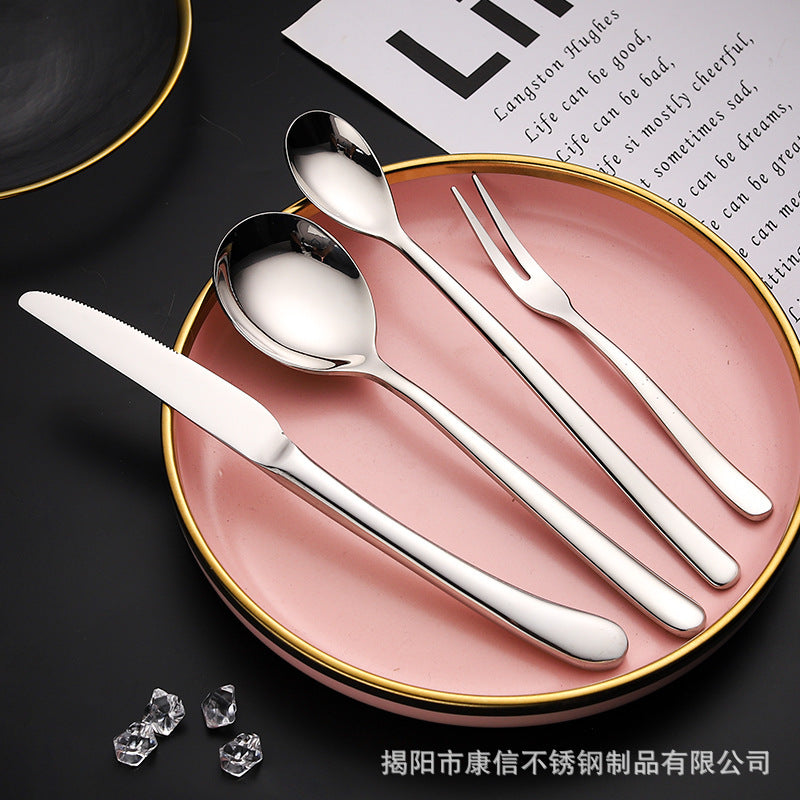 French style stainless steel tableware set dinner set