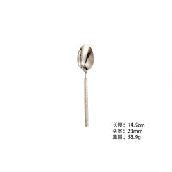 mirror polished high quality 304 stainless steel thick square handle flatware set