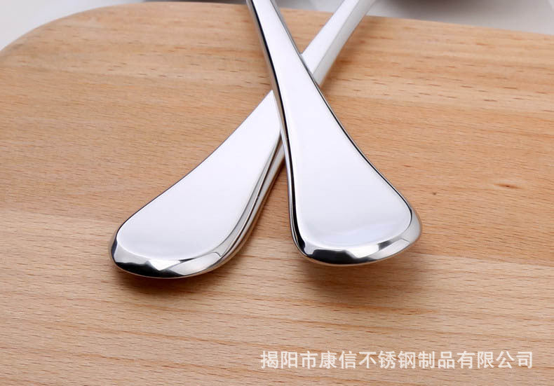 Restaurant Long Handle 304 Stainless Steel Serving Spoon Soup Spoon Dinnerware Salad Buffet Spoons