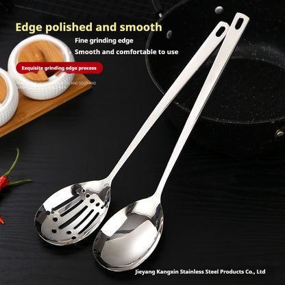 Wholesale factory direct sale Mirror Polish Cookware Stainless Steel Serving Spoon and Slotted Spoon