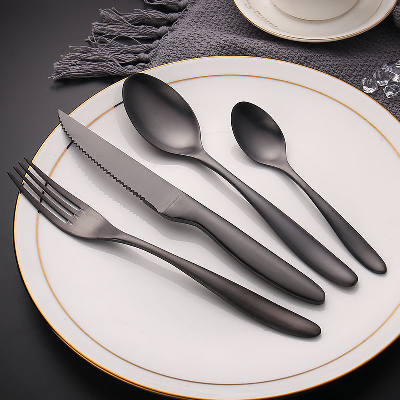 Stainless Steel 304 High Quality Sand Polish Plating tableware set cutlery set