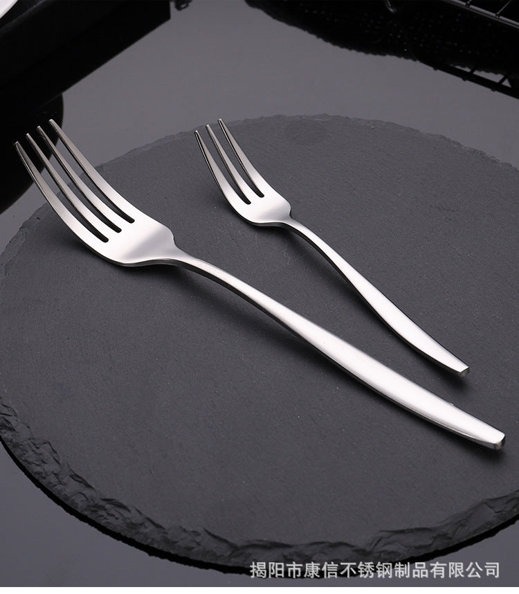 Middle East Wedding Silverware Metal Knife Spoon And Fork Silver Flatware Stainless Steel Restaurant Cutlery Set