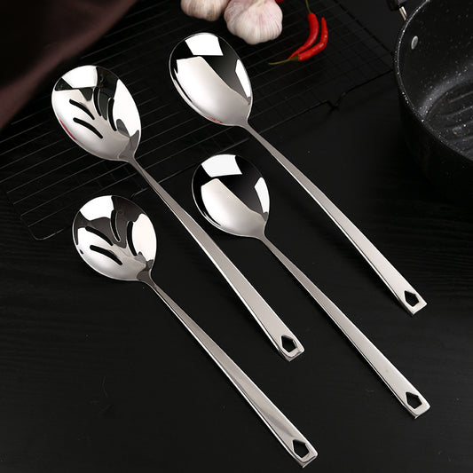 Stainless Steel Serving Spoon and Slotted Spoon for Restaurant & Hotel