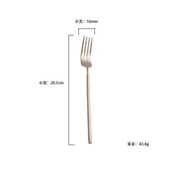 mirror polished high quality 304 stainless steel thick square handle flatware set