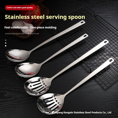 Wholesale factory direct sale Mirror Polish Cookware Stainless Steel Serving Spoon and Slotted Spoon