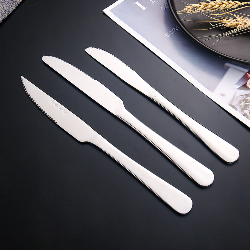 26pcs Silver Classic Stainless Steel Tableware set cutlery set