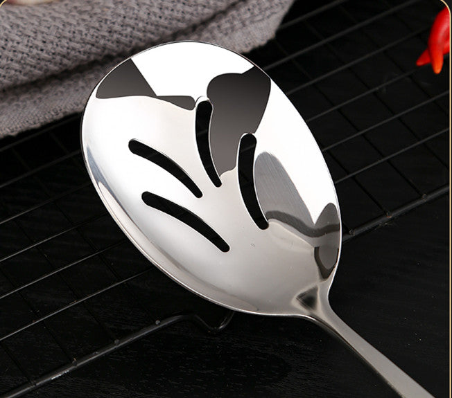 Stainless Steel Serving Spoon and Slotted Spoon for Restaurant & Hotel