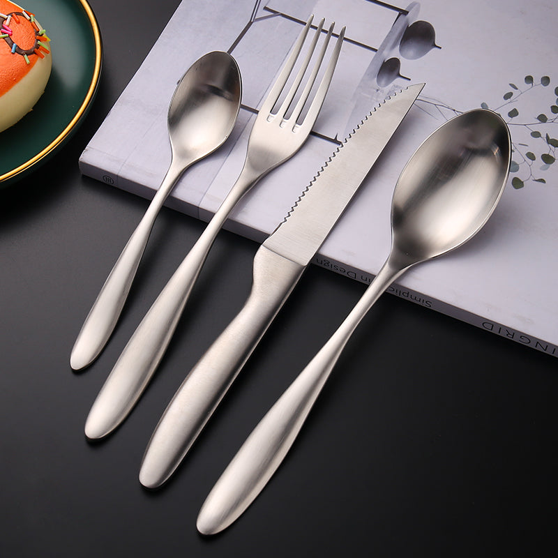 Stainless Steel 304 High Quality Sand Polish Plating tableware set cutlery set