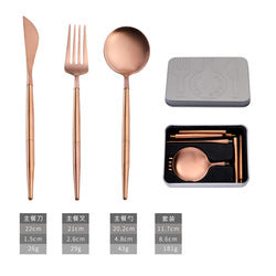 Modern style set luxury royal forks and spoons stainless steel silver 304 stainless steel