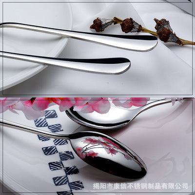 Factory Wholesale Selling Restaurant Cutlery Set 304 Stainless Steel Knife Fork Spoon Flatware Set