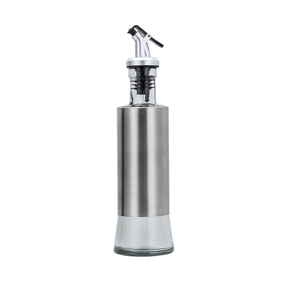 kitchen oil bottle Stainless Steel Glass Olive Oil Dispenser 250ml 350ml 500ml Vinegar Soy Sauce bottle