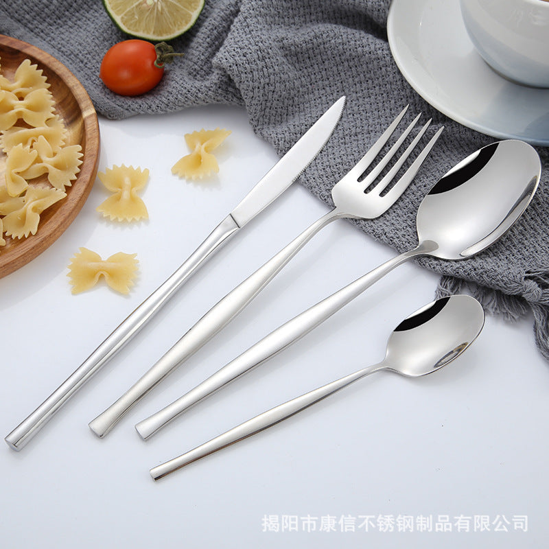 Factory direct sales 304 high-quality stainless steel knife, fork and spoon dinnerware set flatware  set