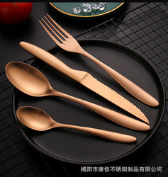 Stainless Steel 304 High Quality Sand Polish Plating tableware set cutlery set