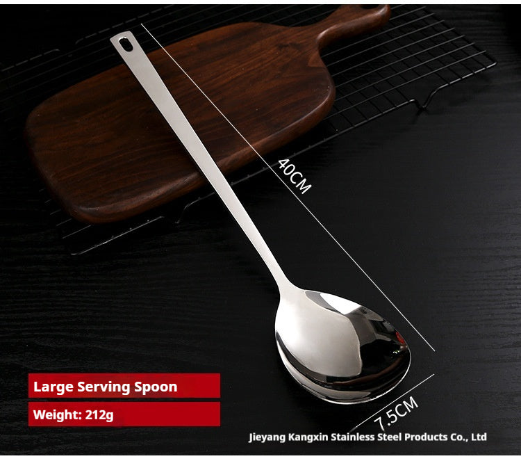 Wholesale factory direct sale Mirror Polish Cookware Stainless Steel Serving Spoon and Slotted Spoon