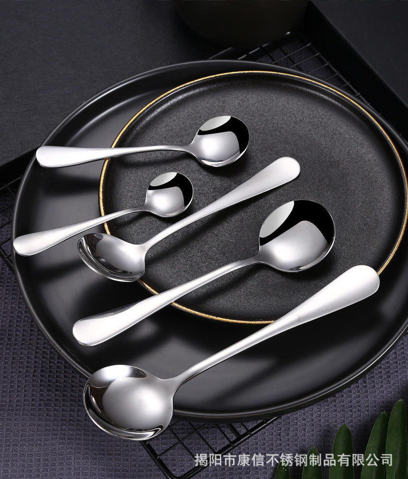 Mirror Polishing Flatware Stainless Steel Spoon Hotel Cutlery Wedding Restaurant Talheres Tableware