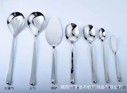 Hot Selling 304 Luxury Stainless Steel Cutlery Knife Fork Spoon Dessert Spoon Silverware Flatware Set