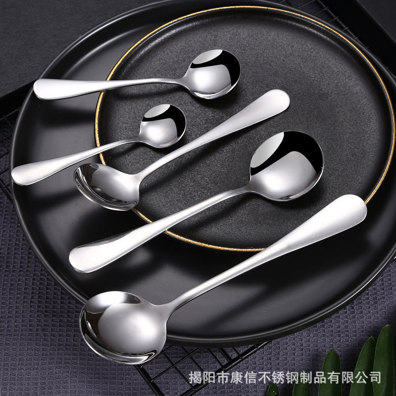 Mirror Polishing Flatware Stainless Steel Spoon Hotel Cutlery Wedding Restaurant Talheres Tableware