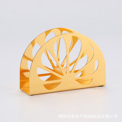 High-end restaurant hollow iron art commercial vertical hotel square tissue box paper holder