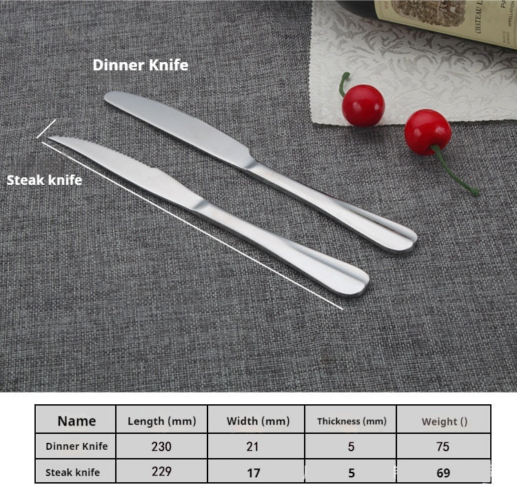 Wide-used Stainless Steel Kitchen Items-Spoon Knife and Fork