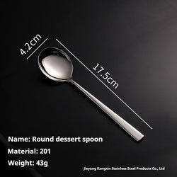 Classic Stainless Steel Silverware Set Restaurant Cutlery Tableware Spoon Fork Flatware