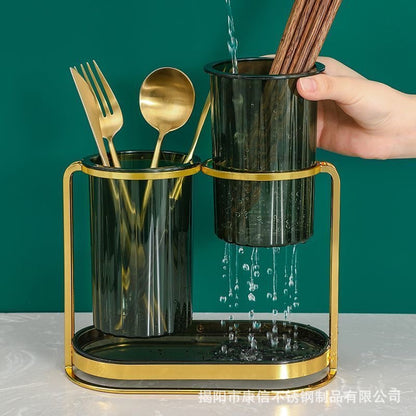 Household Japanese chopstick holder square chopstick cage detachable European style drain chopstick holder wholesale