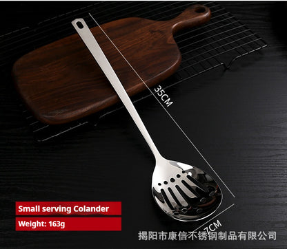 Wholesale factory direct sale Mirror Polish Cookware Stainless Steel Serving Spoon and Slotted Spoon