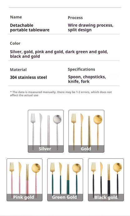 Modern style set luxury royal forks and spoons stainless steel silver 304 stainless steel