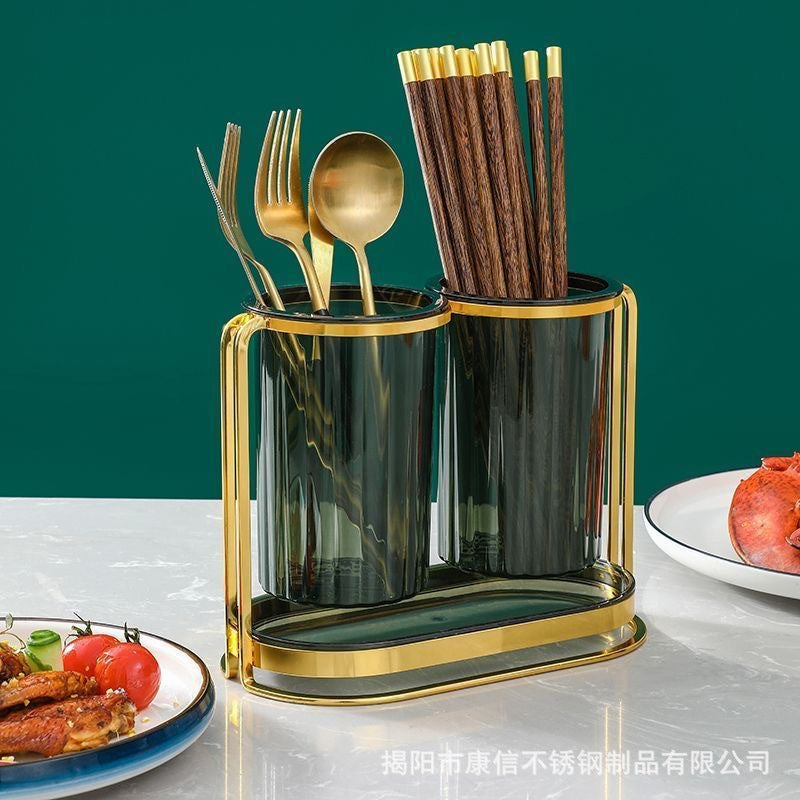 Household Japanese chopstick holder square chopstick cage detachable European style drain chopstick holder wholesale