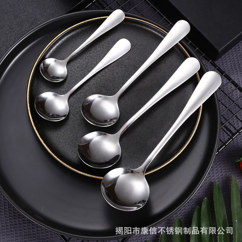 Mirror Polishing Flatware Stainless Steel Spoon Hotel Cutlery Wedding Restaurant Talheres Tableware