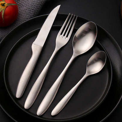 Stainless Steel 304 High Quality Sand Polish Plating tableware set cutlery set