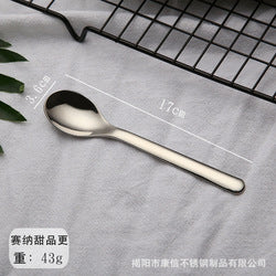 Thick Handle Flatware Stainless Steel Luxury Restaurant Cutlery Sets