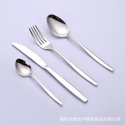 Middle East Wedding Silverware Metal Knife Spoon And Fork Silver Flatware Stainless Steel Restaurant Cutlery Set