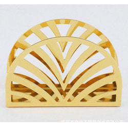 High-end restaurant hollow iron art commercial vertical hotel square tissue box paper holder