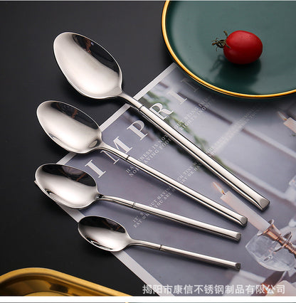 304 Utensis Mirror Polish Piece Flatware 4pcs Knife Fork and Spoon Gold Plated Silver Stainless Steel Low MOQ Elegant Camping