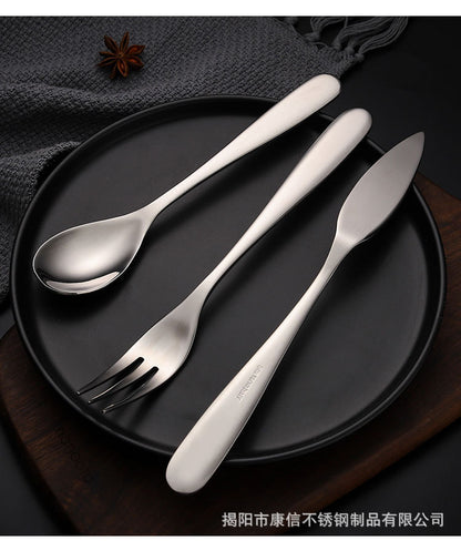 Kitchen cutlery sets luxury high quality Stainless Steel Spoon Fork Knife Cutlery Set for Hotel