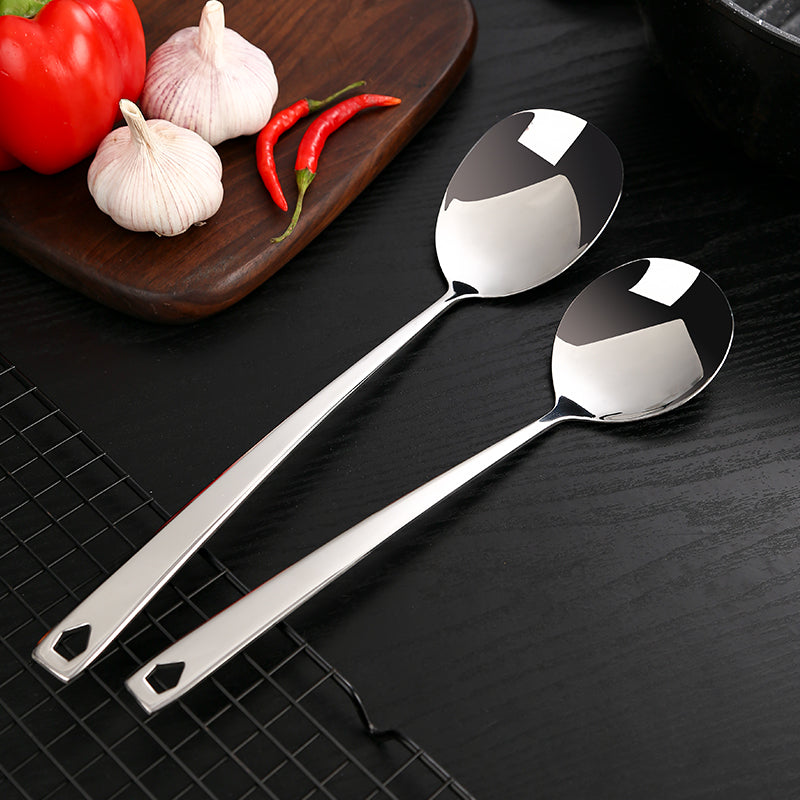 Stainless Steel Serving Spoon and Slotted Spoon for Restaurant & Hotel