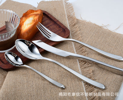 Hot Selling 304 Luxury Stainless Steel Cutlery Knife Fork Spoon Dessert Spoon Silverware Flatware Set