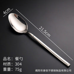 304 Utensis Mirror Polish Piece Flatware 4pcs Knife Fork and Spoon Gold Plated Silver Stainless Steel Low MOQ Elegant Camping