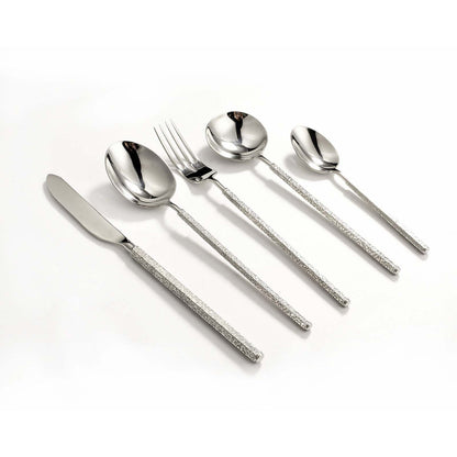 mirror polished high quality 304 stainless steel thick square handle flatware set